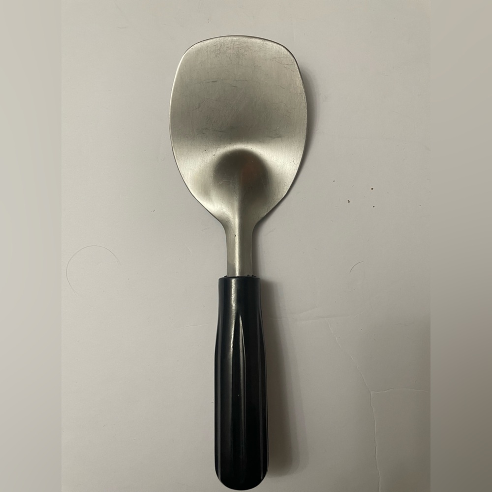 Stainless Steel Ice Cream Scoop Paddle Spade with Black Handle